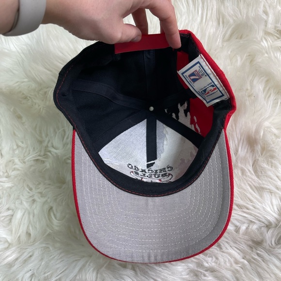 Vintage Chicago Bulls NBA Logo Athletic Splash 90’s Snapback Hat Cap Rare - Picture 2 of 6